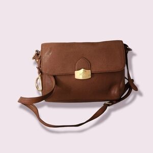Vintage Lauren Ralph Lauren Brown Crossbody Handbag Purse